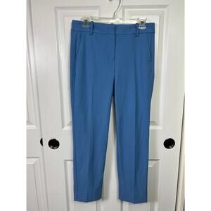 J. Crew Women's Straight Leg Cropped Pant Blue Size 6